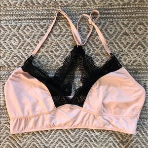 Silky pink bralette